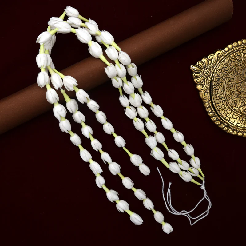 Realistic Thick Paper Based Bloomed Jasmine 3 Line Jada Strings